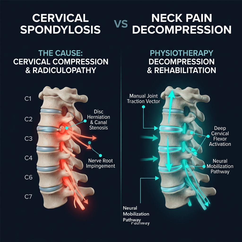 Cervical Spondylosis vs Neck Pain Decompression Anatomy