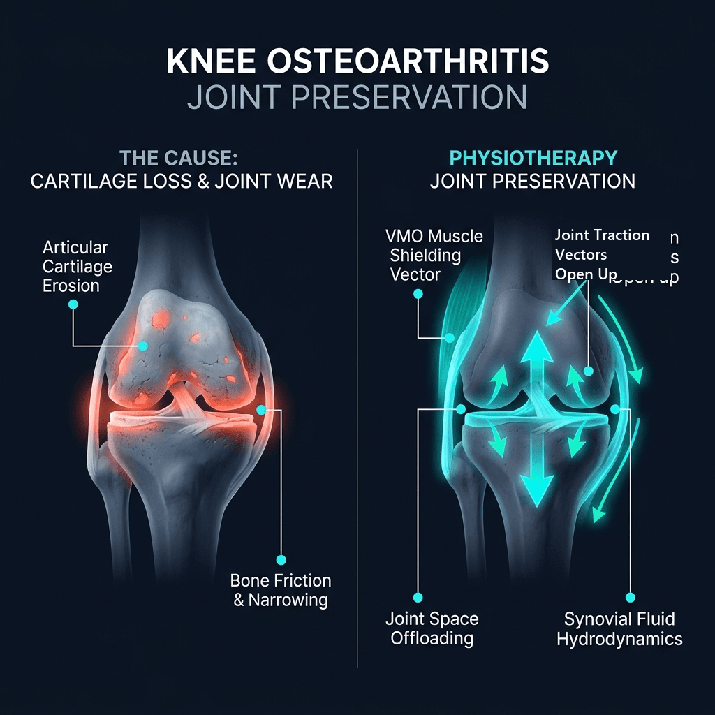 Knee Cartilage Wear vs Joint Preservation Protocol